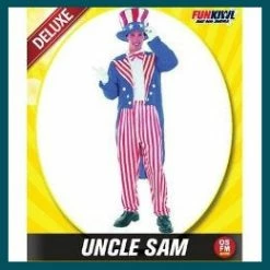 Allen Trading Mensc Mens Uncle Sam Costume