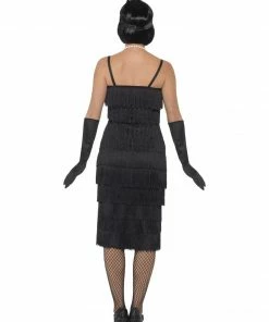 Smiffys Long Black Flapper Dress 7 Smiffys Long Black Flapper Dress