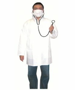 Swedia's Doctor Lab Coat, Mask And Stethoscope