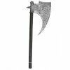 Tomfoolery Accessoriesc Axe Medieval Stone/Wood Look - Black And Silver