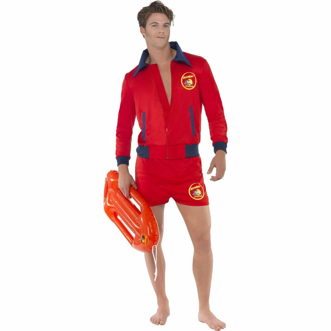 Smiffys Baywatch Mens Lifeguard Costume - Short Shorts And Jacket 3 Smiffys Baywatch Mens Lifeguard Costume - Short Shorts And Jacket