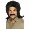 Smiffys 1970's 70's Retro Black Wig