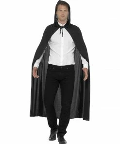 Smiffys Adult Black Hooded Cape