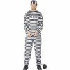 Smiffys Black And White Convict Costume Mensc 2 Smiffys Black And White Convict Costume Mensc