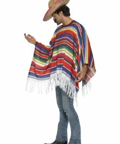 Smiffys Mexican Woven Poncho Mensc