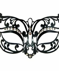 Swedia's Accessoriesc Metal Masquerade Mask - Black