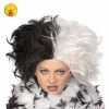 Rubies 1960's Miss Spot Black & White Wig