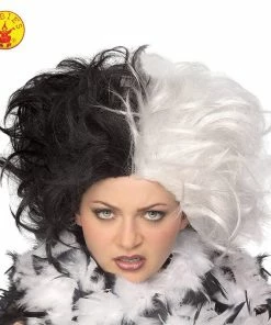 Rubies 1960's Miss Spot Black & White Wig