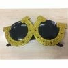 Tomfoolery Lucky Horse Shoe Gold Glitter Glasses