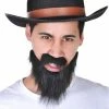 Tomfoolery Western Black Moustache & Beard Mexican