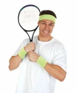 Tomfoolery Sweatbands - Neon Green Hats & Headwear