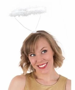 Tomfoolery White Feather Halo