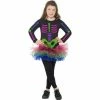 Rubie's Deerfield Girls Costumes Neon Skeleton Long Sleeve Tutu Halloween Childs Dress
