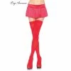 Tomfoolery Oktoberfest Red Opaque Nylon Thigh Highs