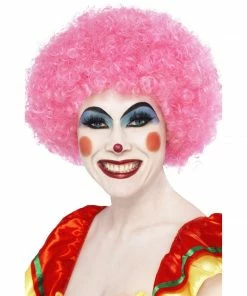 Smiffys Crazy Pink Clown Wig Circus & Clowns