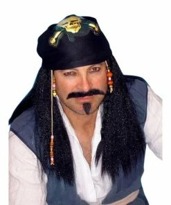 Carnival Products Pirate Captain Wig With Bandanna