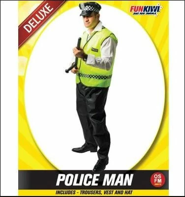 Allen Trading Police Man Costume - Fun Kiwi Mensc 3 Allen Trading Police Man Costume - Fun Kiwi Mensc