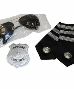Swedia's Police Kit Includes Badge, Glasses & Epaulettes Accessoriesc