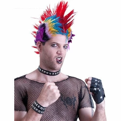 Swedia's Punk Set - Glove, Wrist Cuff And Choker 1980's 3 Swedia's Punk Set - Glove, Wrist Cuff And Choker 1980's