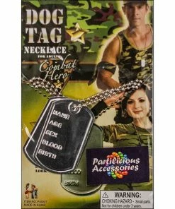 Interalia Dog Tag Necklace For Combat Hero Occupations & Uniforms