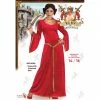 Tomfoolery Ladiesc Red Medieval Sorceress Costume - Dr Toms