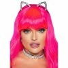 Tomfoolery Animals Rhinestone Cat Ear Headband & Choker - Leg Avenue