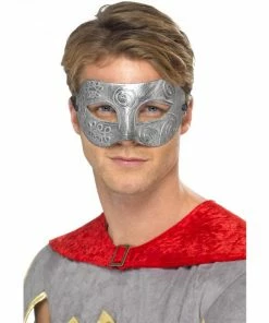 Smiffys Silver Metallic Eye Mask Accessoriesc
