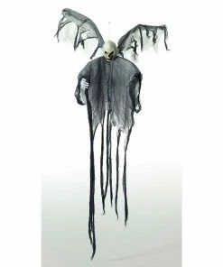 Tomfoolery Props Small Flying White Skull Stake Halloween Prop