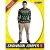 Allen Trading Mensc Snowman Xmas Jumper-Adult