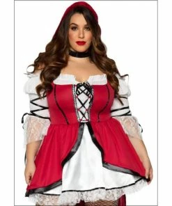 Tomfoolery Storybook Red Riding Hood Ladies Plus Costume - Leg Avenue Ladiesc