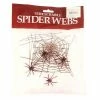 Tomfoolery Stretchable Spider Web With 4 Spiders 60 Gr - Dr Toms Halloweenc