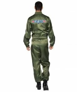 Tomfoolery Mensc Top Gun Parachute Flight Suit Costume