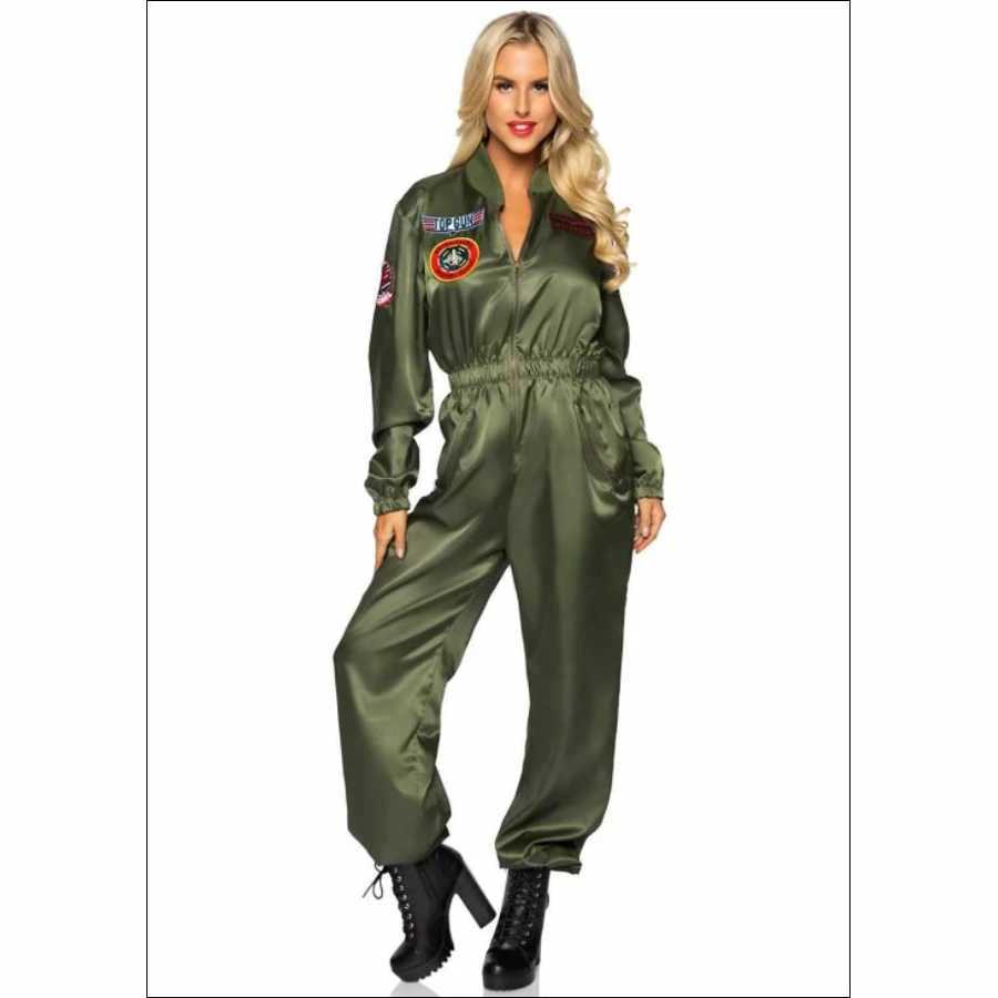 Tomfoolery Top Gun Ladies Parachute Flight Suit Costume 4 Tomfoolery Top Gun Ladies Parachute Flight Suit Costume