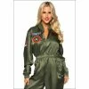Tomfoolery Top Gun Ladies Parachute Flight Suit Costume
