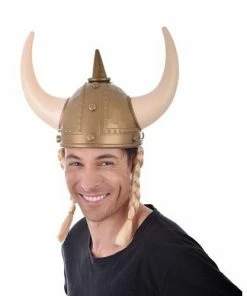 Tomfoolery Viking Helmet With Plaits - Dr Toms