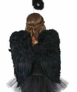 Swedia's Accessoriesc Large Feather Wings - Black