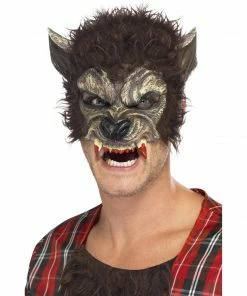 Smiffys Half Face Werewolf Mask Accessoriesc