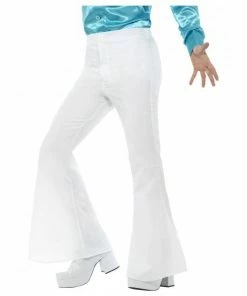 Smiffys Mensc Flared Trousers White - Mens