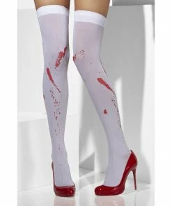 Smiffys Blood Stained Print Thigh Highs Accessoriesc