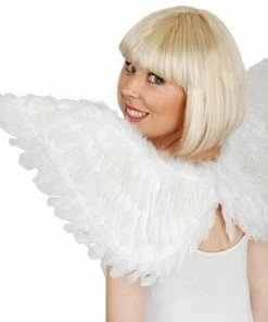 Tomfoolery Accessoriesc Wings Up White Feather Wings