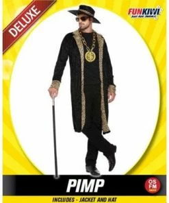 Allen Trading Mensc Adult Black Pimp Costume