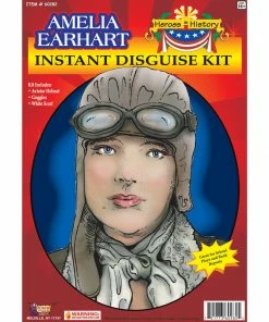 Forum Novelties Amelia Earhart Aviator Set - Heroes In History Hats & Headwear