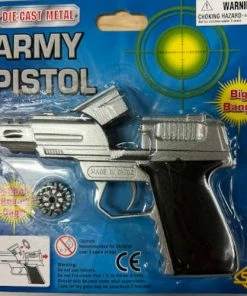 Jack In The Box Silver Army Die Cast Gun 14 Cm Weapons & Armour