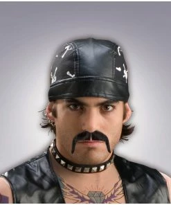 Forum Novelties Biker Moustache-Black Accessoriesc