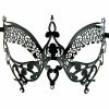 Swedia's Accessoriesc Metal Masquerade Mask - Black Butterfly