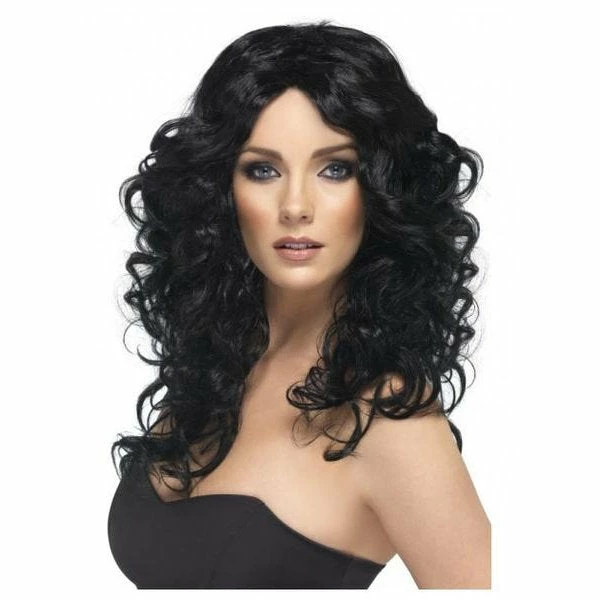 Smiffys Glamour Wig - Black Wigsc 3 Smiffys Glamour Wig - Black Wigsc