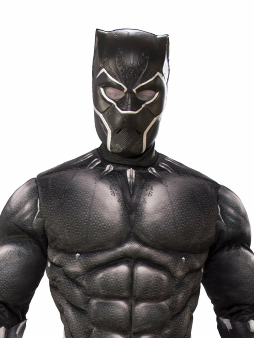 Rubie's Deerfield Black Panther Deluxe Costume With Muscle Chest-Adult Mensc 5 Rubie's Deerfield Black Panther Deluxe Costume With Muscle Chest-Adult Mensc