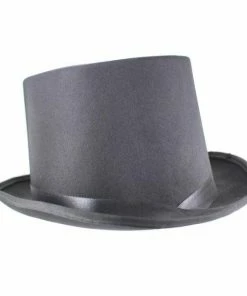 Trademart Black Satin Top Hat Accessoriesc