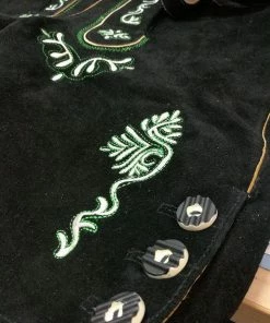 Tiger Leather Black Leather Lederhosen - Wolfgang Mensc