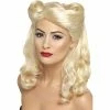 Smiffys Wigsc Blonde 40s Pin Up Wig